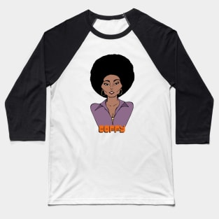 Classic movie blaxploitation actress Pam Grier Foxy Brown Baseball T-Shirt